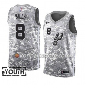 San Antonio Spurs Patty Mills 8 2018-19 Nike Harmaa Lasten Pelipaidat Swingman
